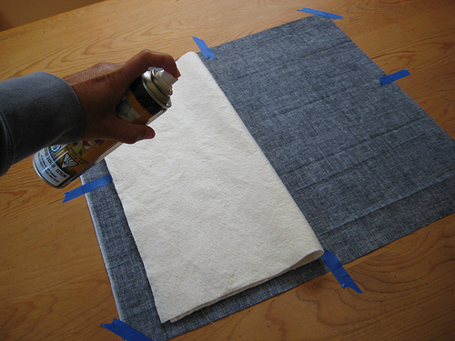 Sewing Back-to-School: Spray Basting