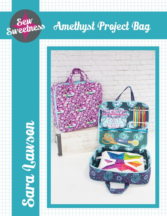 Sew Sweetness Amethyst Project Bag sewing pattern