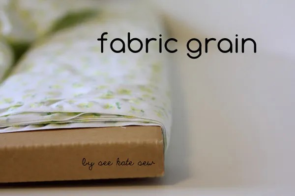 Sewing Back-to-School: Fabric Grain