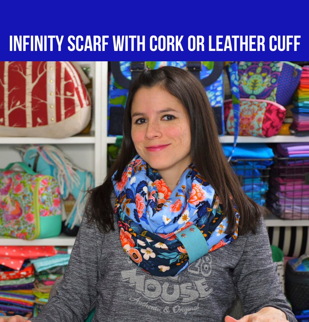 VIDEO: Infinity Scarf with Cork or Leather Cuff