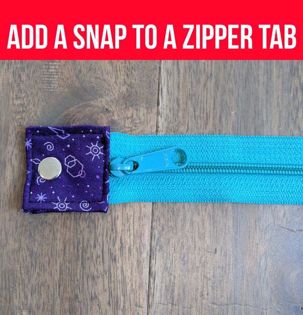 VIDEO: Add a Snap to a Zipper Tab