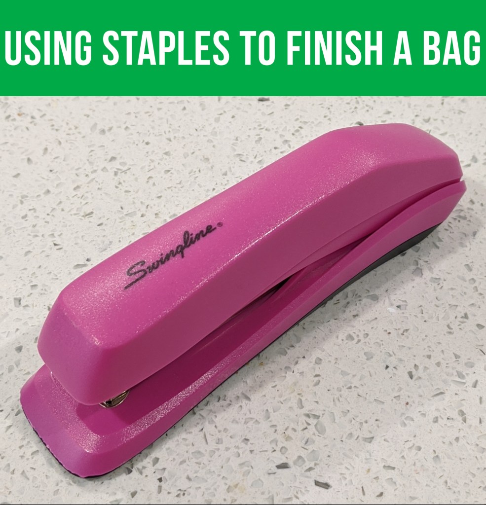 VIDEO: How to Use Staples to Finish Your Bag