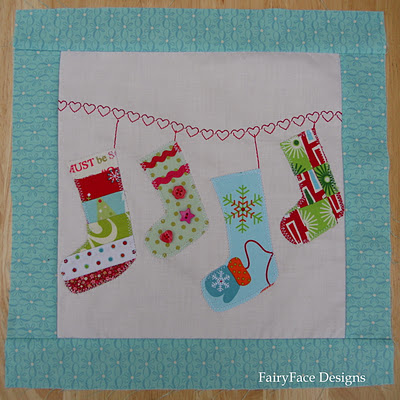 '12 Days of Christmas' Block 10: Stockings