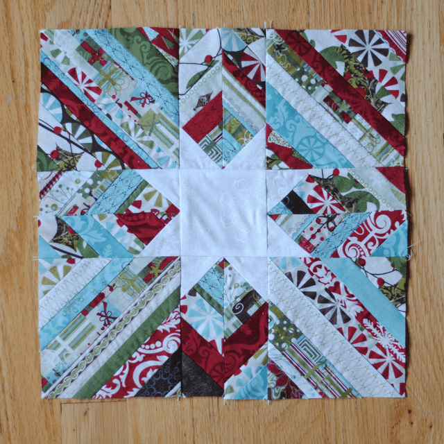 '12 days of Christmas' Block 4: Scrappy Star